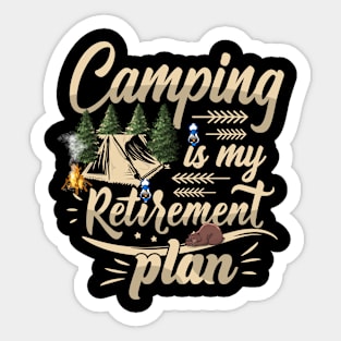 Camping Sticker